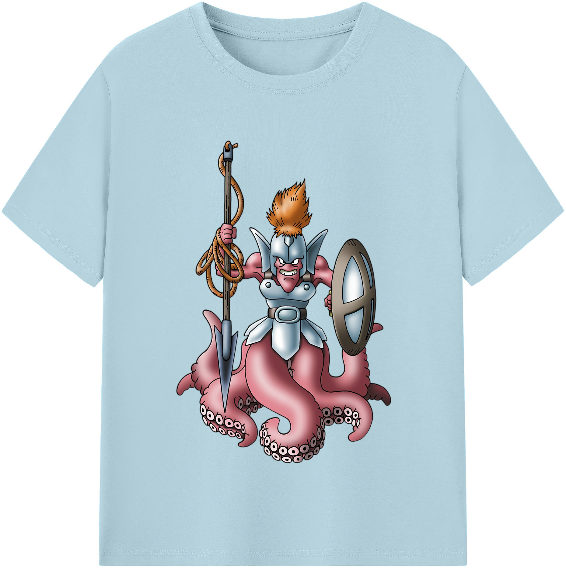 （画像用） ドラゴンクエスト Doragon Kuesuto Dragon Quest 綿100％半袖Tシャツ（フロントプリント）